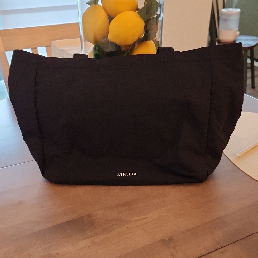 Athleta Black Tote Bag